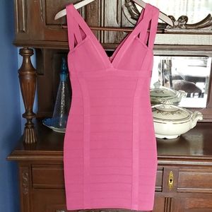 Guess bandage pink dress size S